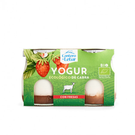 Strawberry goat yogurt 2X125 gr