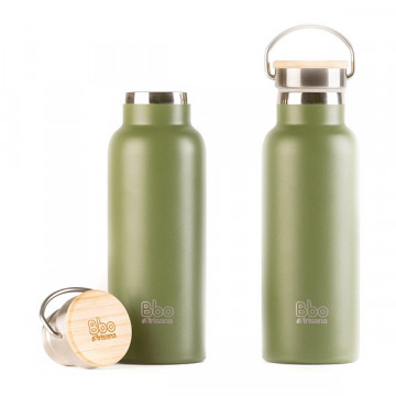 Thermos bamboo lid green...