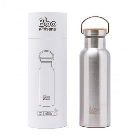 Stainless steel bamboo lid thermal bottle 500 ml