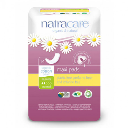 COMPRESA MAXI REGULAR SIN ALAS MAXI PADS 14 UDS