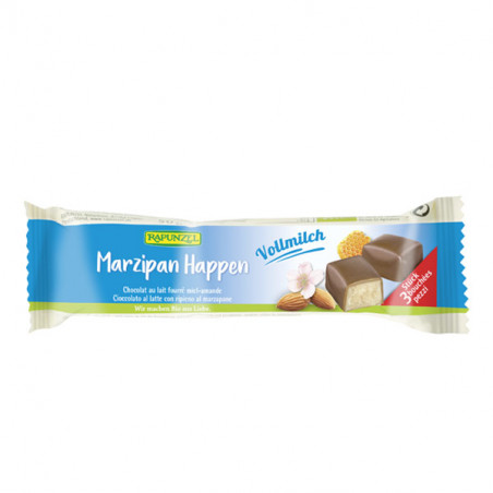 Almond marzipan milk chocolate bites  50 gr