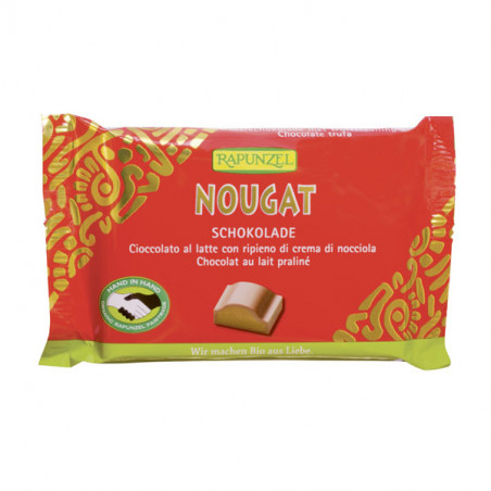 CHOCOLATE NOUGAT PRALINÉ LECHE 60 % 100 GR