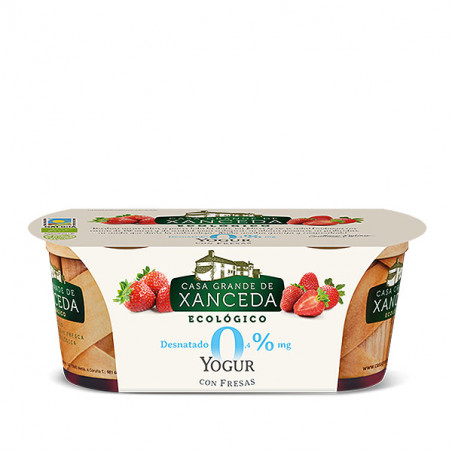 Strawberry skimmed yogurt 2X125 gr