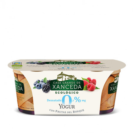 YOGUR DESNATADO 0 % BIFIDUS FRUTAS DEL BOSQUE 2X125 GR