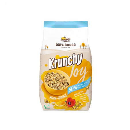 MUESLI CRUJIENTE JOY AMAPOLA NARANJA 375 GR