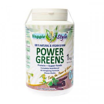 POWER GREENS VAINILLA 1 KG