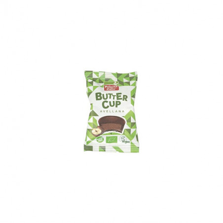 ** BUTTER CUP CHOCOLATE NEGRO RELLENO CREMA AVELLANA 25 GR