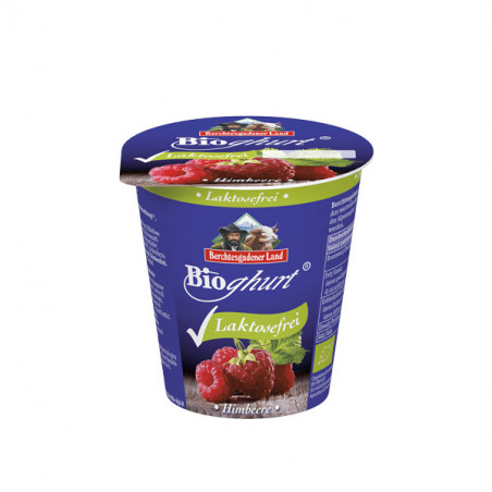 Raspberry yogurt lactose free 150 gr