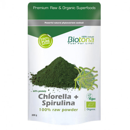 Chlorella spirulina powder 200 gr