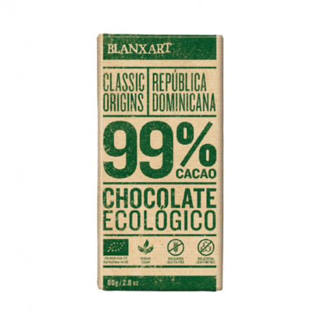 CHOCOLATE 99 % CLASSIC ORIGINS REPÚBLICA DOMINICANA 80 GR