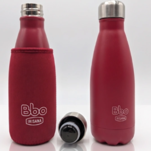 BOTELLA TERMO ACERO INOXIDABLE ROJA 350 ML