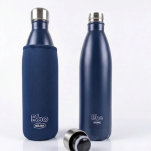 BOTELLA TERMO ACERO INOXIDABLE AZUL 500 ML