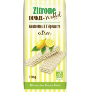 BARQUILLO GOFRE ESPELTA LIMÓN 100 GR
