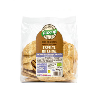 PAN CRUJIENTE ESPELTA AMAPOLA LINO CHÍA 200 GR