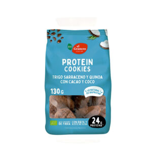 GALLETA PROTEICA TRIGO SARRACENO QUINUA COCO CACAO 130 GR