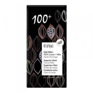 CHOCOLATE NEGRO SUPERIOR NIBS 100% 80 GR